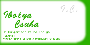 ibolya csuha business card